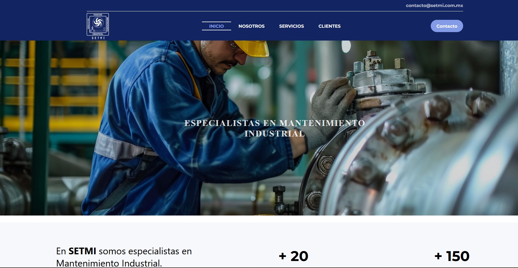 Sitio web corporativo – Setmi